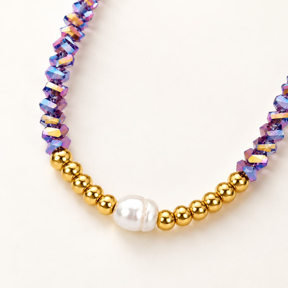 Sora Freshwater Pearl Necklace — close-up detail