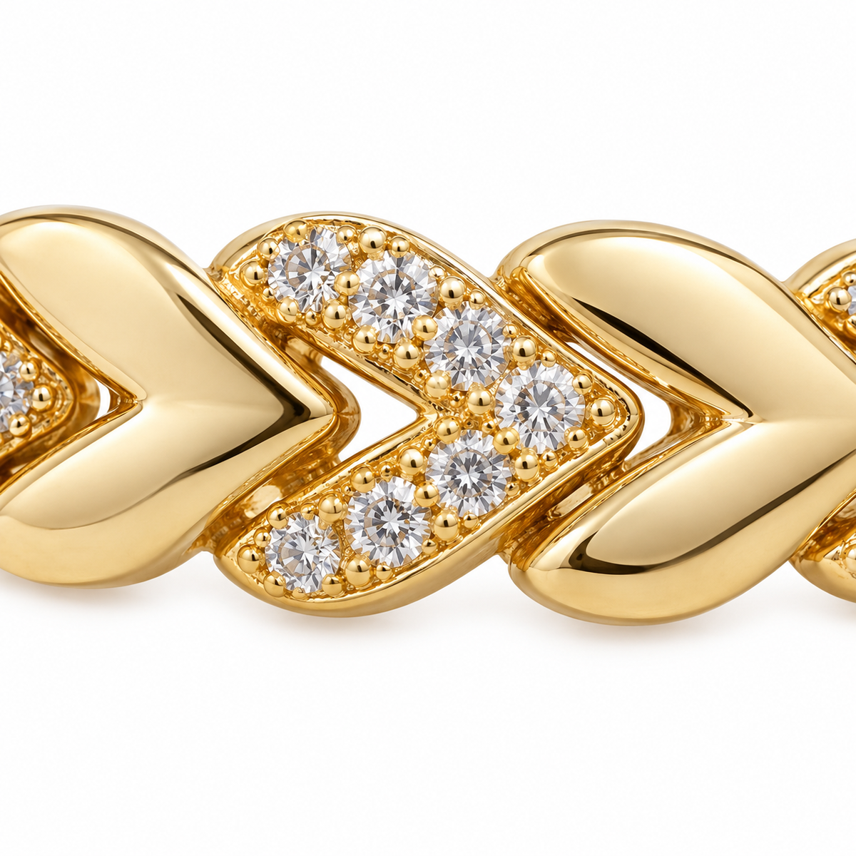 Sparkling Arrow Bangle — close-up of jewelry details