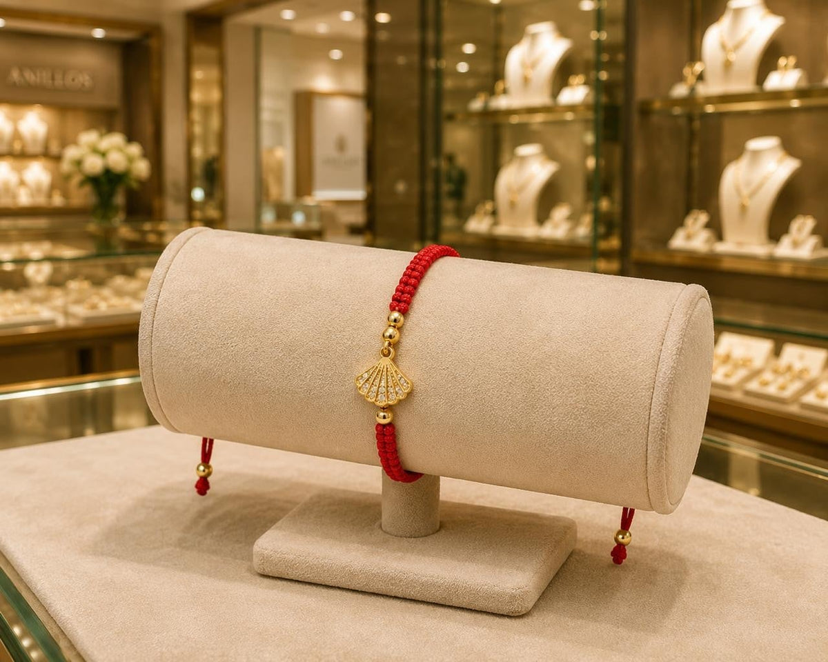 Red String Shell - Gold Plated