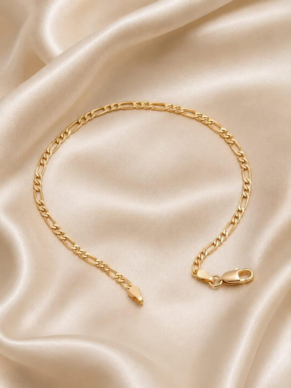 Figaro Link Bracelet - 18K Gold Filled