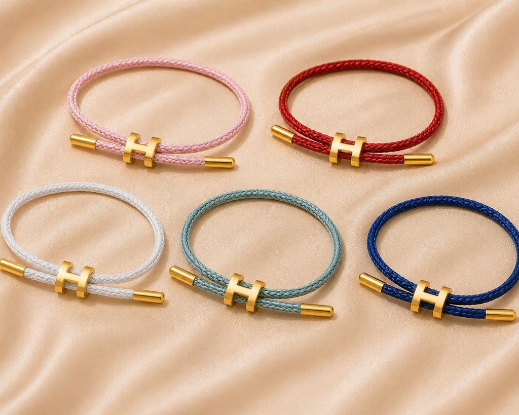 Adjustable bracelet cord - Gold Plated