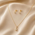 Solitaire Drop Necklace - 18K Gold Filled