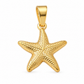Starfish Charm - 18K Gold Filled, high-definition close-up on white