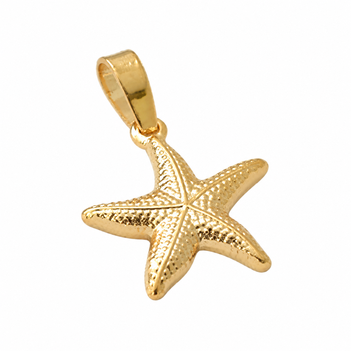 Starfish Charm - 18K Gold Filled on a uniform white background